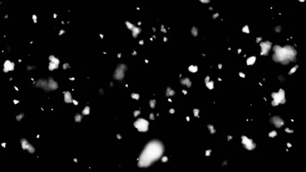 Fondo Negro Abstracto Con Nieve Que Cae — Foto de Stock