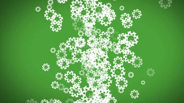 Abstract Color Background Snowflakes — Foto Stock