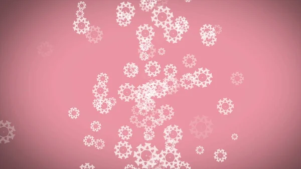 Abstract Color Background Snowflakes — Φωτογραφία Αρχείου