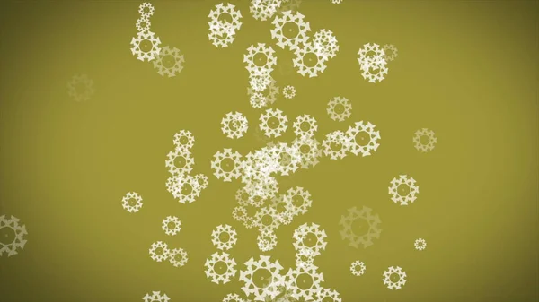Abstract Color Background Snowflakes — Stockfoto