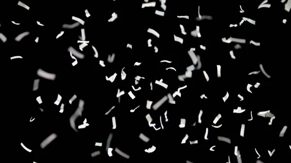 Abstract Black Background White Confetti —  Fotos de Stock