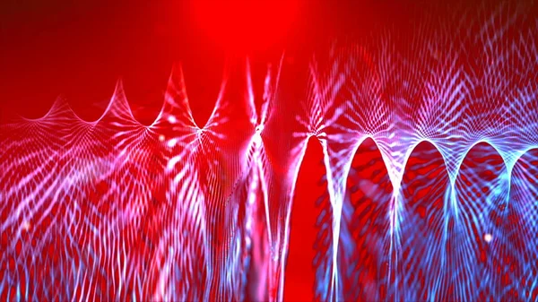 Abstract Dark Background Glowing Particles — Stock Photo, Image