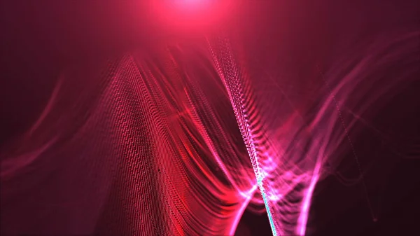 Abstract Dark Background Glowing Particles — Fotografia de Stock