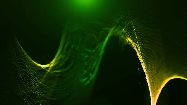 Abstract Dark Background Glowing Particles — 스톡 사진