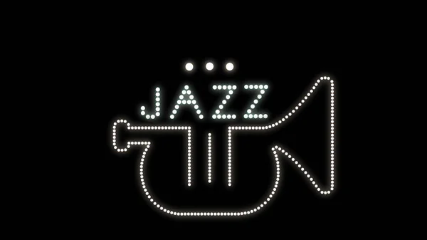 neon light sign. JAZZ