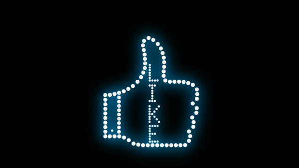 Neon Light Sign — Fotografia de Stock