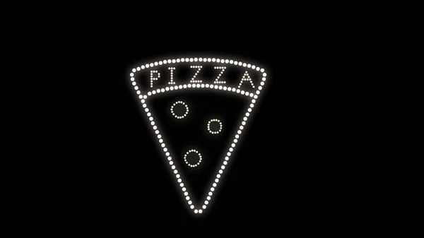 neon light sign. PIZZA
