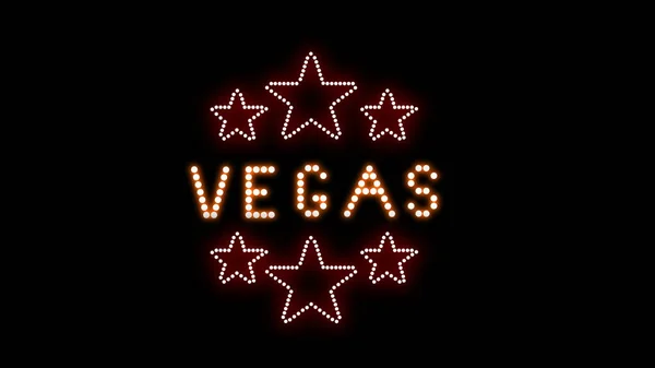 Neon Light Sign Vegas — Stockfoto