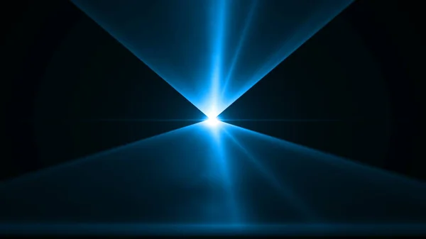 Abstrakcyjne Ciemne Tło Świecącymi Neonowymi Światłami Laserowymi Renderowanie — Zdjęcie stockowe