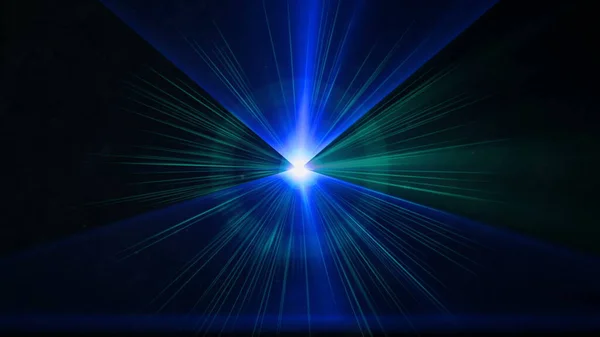 Abstract Dark Background Glowing Neon Laser Lights Rendering — Photo