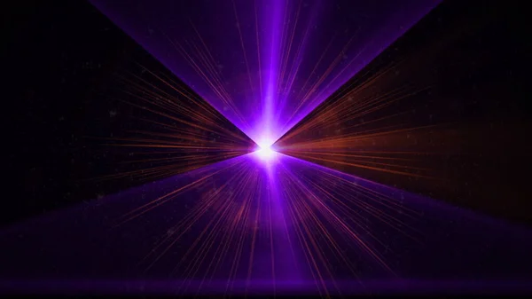 Abstract Dark Background Glowing Neon Laser Lights Rendering — Stockfoto