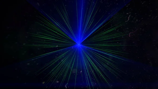 Abstract Dark Background Glowing Neon Laser Lights Rendering — Zdjęcie stockowe