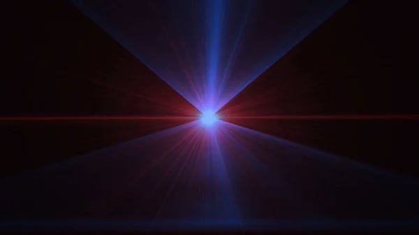 Abstract Dark Background Glowing Neon Laser Lights Rendering — Stockfoto