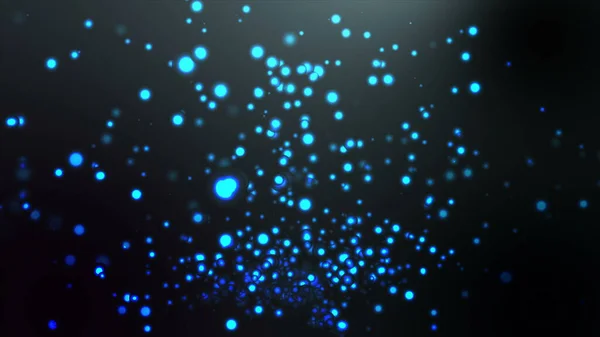 Abstract Background Glowing Stars Dots Bounced Particles Background — Stock Photo, Image