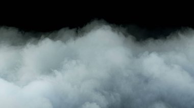 Siyah arkaplanda Gerçek Duman 'ın fotoğrafı - farklı projeler için gerçekçi örtüşme.