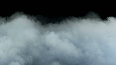 Photo of Real Smoke on a black background - realistic overlay for different projects. clipart