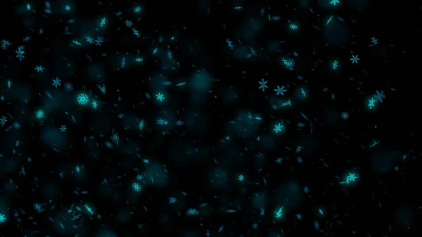 Abstract Gradient Background Snowflakes Storm — Stockfoto