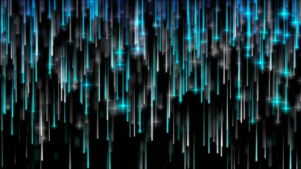 Abstract Background Glowing Blue Lines Falling Stars — Stockfoto