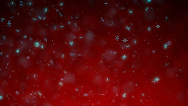 Abstract Gradient Background Snowflakes Storm — Foto de Stock