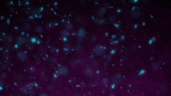 Abstract Gradient Background Snowflakes Storm — Stockfoto