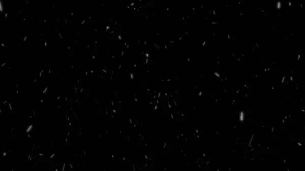 abstract black background with falling snow