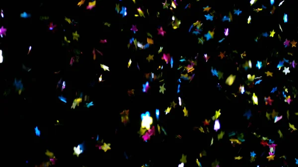 Абстрактний Темний Фон Зірками Конфетті — стокове фото