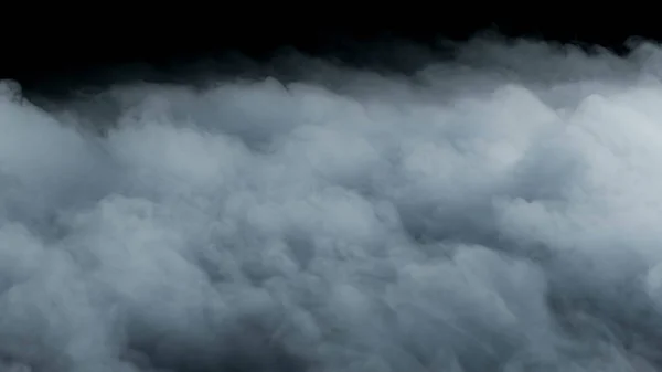 現実的な雲 黒い暗い背景に乾燥した氷の煙の写真 ポスター テクスチャ バナー 静止デザイン 雷嵐の暗い雲 — ストック写真