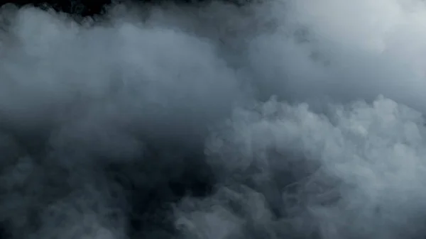 Foto Nuvens Realistas Fundo Escuro Preto — Fotografia de Stock