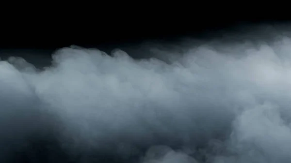 Foto Von Realistischen Wolken Auf Schwarzem Dunklem Hintergrund — Stockfoto