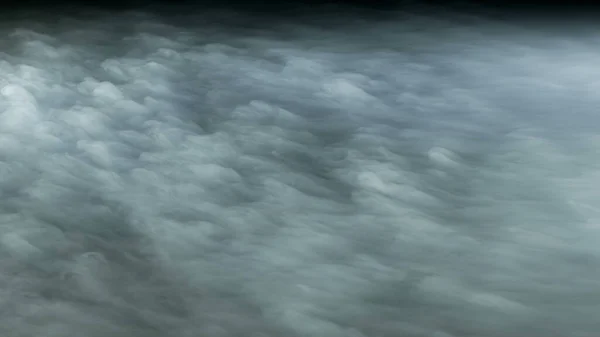 Gerçekçi Bulutlar Sis Duman Sis Buhar Duman Duman Kara Zeminde — Stok fotoğraf