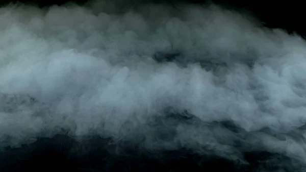 Foto Real Smoke Sfondo Nero Sovrapposizione Realistica Diversi Progetti — Foto Stock