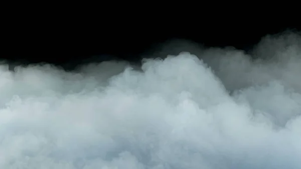 黒い背景に本物の煙の写真 さまざまなプロジェクトのための現実的なオーバーレイ — ストック写真