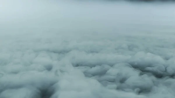 Gerçekçi Bulutlar Sis Duman Sis Buhar Duman Duman Kara Zeminde — Stok fotoğraf