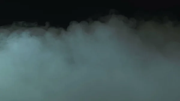 黒い背景に本物の煙の写真 さまざまなプロジェクトのための現実的なオーバーレイ 雲霧霧煙霧煙 — ストック写真