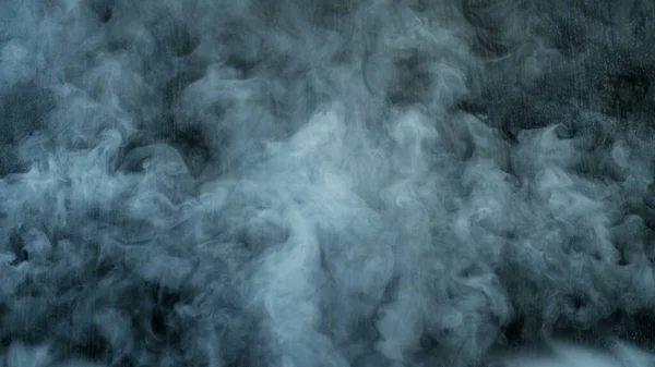 Photo Real Smoke Sur Fond Noir Superposition Réaliste Pour Différents — Photo