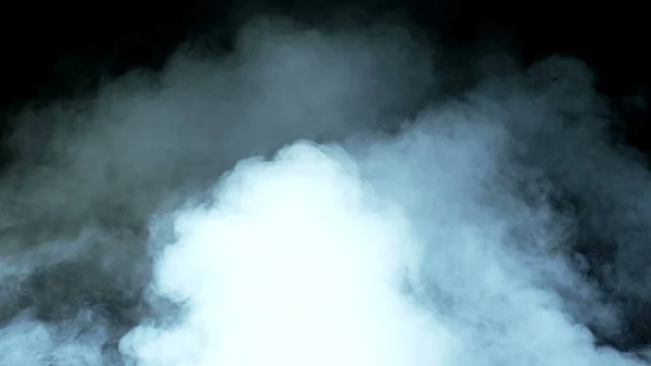 Photo of Real Smoke on a black background - realistic overlay for different projects. Clouds fog, mist, haze, vapor.