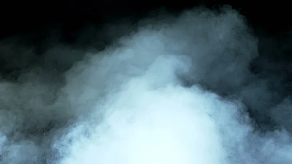 Zdjęcie Real Smoke Czarnym Tle Realistyczna Nakładka Różne Projekty Chmury — Zdjęcie stockowe