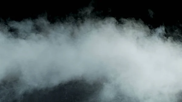 Zdjęcie Real Smoke Czarnym Tle Realistyczna Nakładka Różne Projekty Chmury — Zdjęcie stockowe