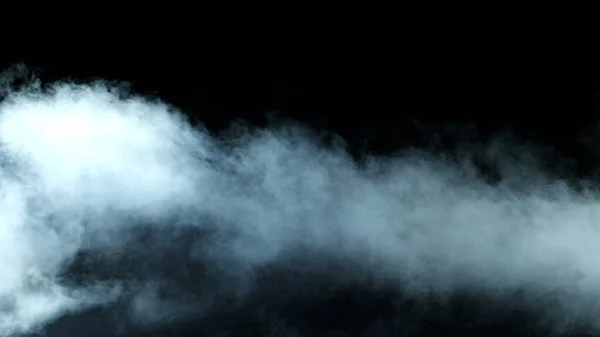 Fotografie Real Smoke Černém Pozadí Realistické Překrytí Pro Různé Projekty — Stock fotografie