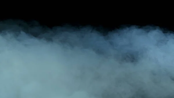 Smoke Sur Fond Noir Superposition Réaliste Pour Différents Projets Très — Photo