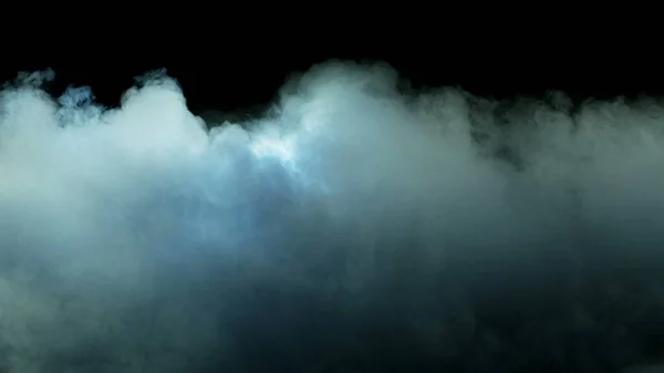 Igazi Mennydörgés Viharfelhőkben Fénykép Sötét Háttérrel Száraz Jeges Füst Köd — Stock Fotó