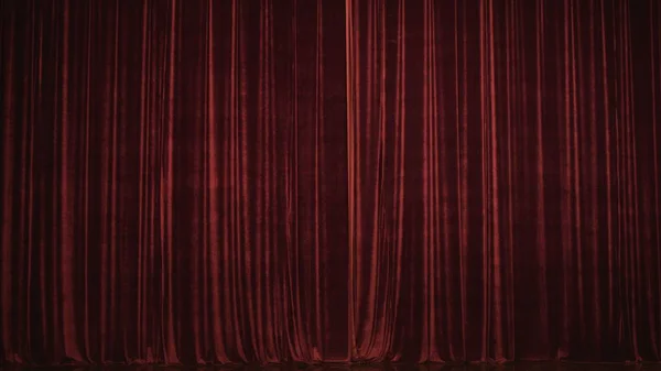 Real Velvet Cloth Stage Silk Curtain Curtain Theater Opera Show — Stock Photo, Image