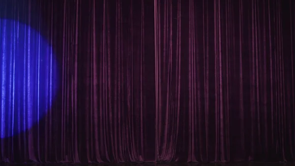 Real Velvet Cloth Stage Silk Curtain Curtain Theater Opera Show — Stock Photo, Image