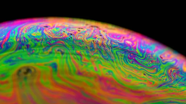 Soap bubble macro rainbow colors creating multicolored patterns. Colorful foam soap bubble photo texture wallpaper banner high cinematic quality (Red Dragon Camera).