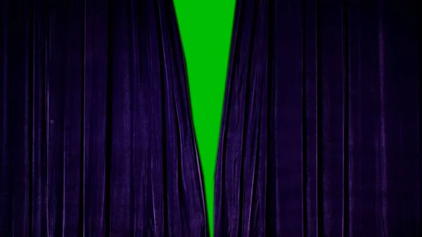 Real Velvet Cloth Stage Silk Curtain Curtain Theater Opera Show — Stock Photo, Image