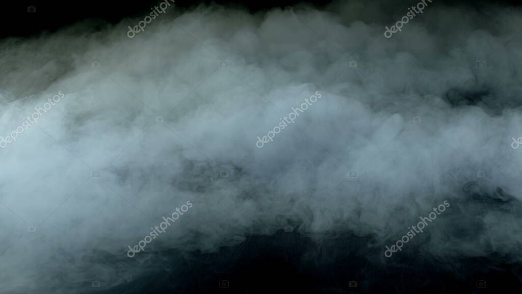 Photo of Real Smoke on a black background - realistic overlay for different projects.