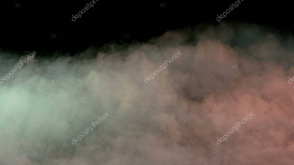 Photo of Real Smoke on a black background - realistic overlay for different projects.