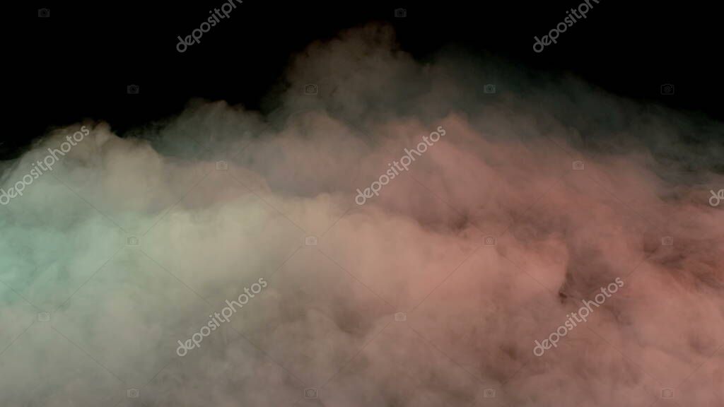 Photo of Real Smoke on a black background - realistic overlay for different projects.