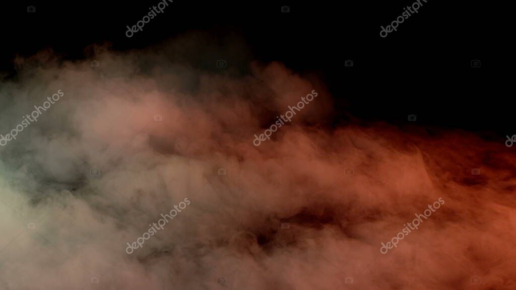 Photo of Real Smoke on a black background - realistic overlay for different projects.