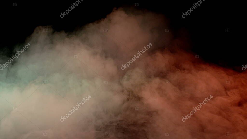 Photo of Real Smoke on a black background - realistic overlay for different projects.
